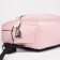 School backpack on lightning from textiles, 3 pockets, pink color