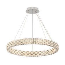 Подвесной светильник Maytoni MOD335PL-L40CH3K Castello, 800х800х3100 мм, LED, 40Вт, 7960Лм, 3000К, цвет хром