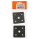 Держатель ножки табурета М10 мм, черный, 2 шт.