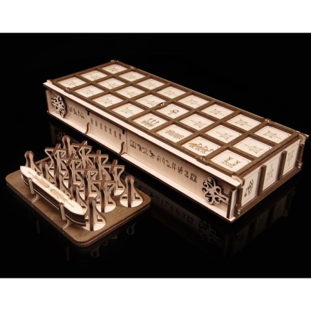 Board game, wooden designer 3D Ewa Gameset Ur and Senet-15