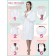 Children's robe with a hood, size 34, white color