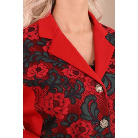 Female jacket, size 44, red color-17