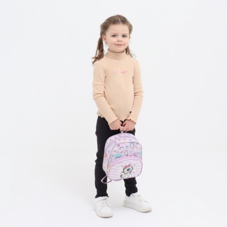 Baby backpack on lightning, lilac-pink color-4