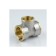 Aquasfera 9008-01, 3/4 "x 1/2" x 3/4 ", transitional, internal thread, nickel. Brass