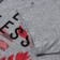 Women's T-shirt "End -less", color light gray melange, size 50