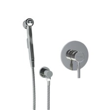 Fixer for bidet Wasserkraft A14157, with a hygienic shower, hose 120 cm, brass, chrome