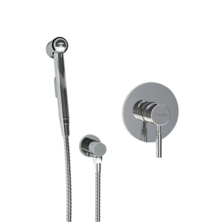 Fixer for bidet Wasserkraft A14157, with a hygienic shower, hose 120 cm, brass, chrome