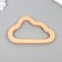 Decor for creativity wood "cloud" 5.6x9.2 cm