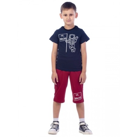 Children's costume Hi Bro !!!, height 98 cm, dark blue color