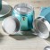 Coffee machine geyser shade Azure, 3 cups, 150 ml, turquoise color