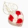 Gift set of soap white and red roses in the box, 6 pcs