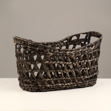 Wicker basket, 41x23x18/23 cm, reeds, seaweed-4