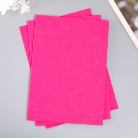 A set of hard felt "Astra" (3 pcs) bright pink, 3 mm, 20x30 cm-1