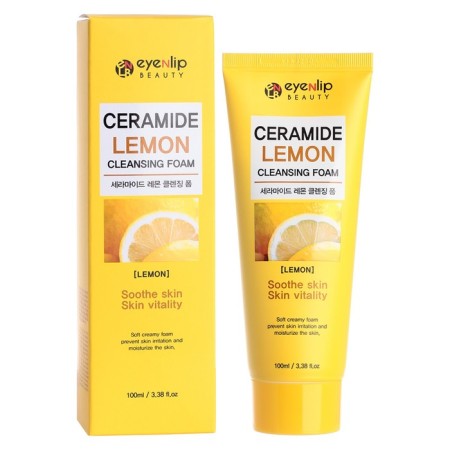 Face foam with lemon Ceramide Lemon Cleansing Foam 100ml-1