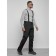 Semi -combinezone ski insulated male winter, size 56, black color