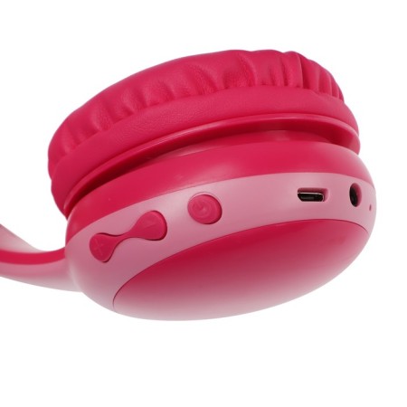 Perfeo Kids children's headphones, wireless, full -size, microphone, BT 5.0, 300 mAh, pink-4