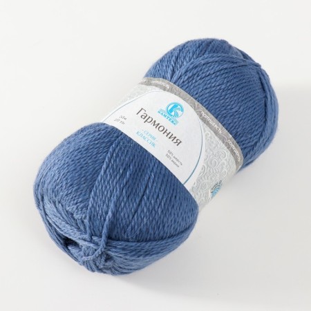 Yarn "Harmony" 50% wool, 50% acrylic 245m/100g (022 jeans)-1