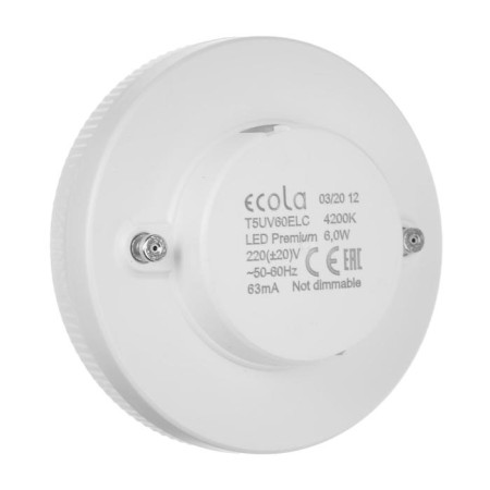 LED LED ECOLA PREMIUM, GX53, 6 W, 4200 K, 220 V, 27x75 mm, matte-1