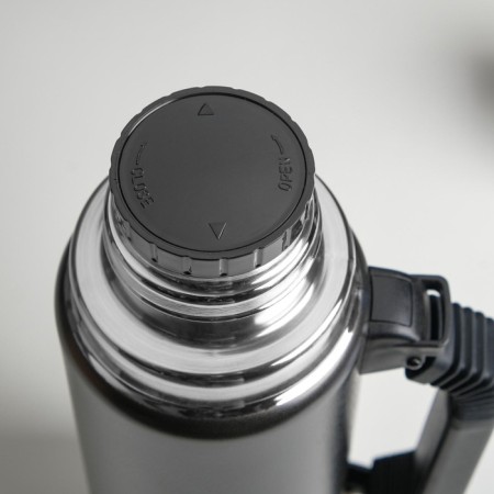 Thermos "Arctic. UAZ", 1.25 l, with a pen, retains heat 40 hours, black-4