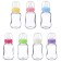 A bottle for feeding, classic throat, glass, slow flow, from 6 months, 150 ml., Mix color