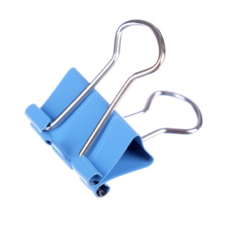 Paper clamps 19 mm, 12 pieces, Devente, metal, mix x 4 colors, cardboard box-3