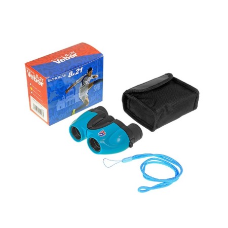 Veber binoculars, 8 × 21, turquoise color-5