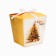 New Year. Bonbonniere, New Year's gift packaging "Golden spruce", 7.5 × 8 × 7.5 cm.