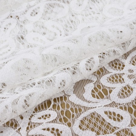 Lace elastic fabric, 220 mm × 2.7 ± 0.5 m, white color-1