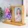 Photo frame wood 9x13 cm with backlight "Rosa in the flask" USB 9.5x21x17.5 cm