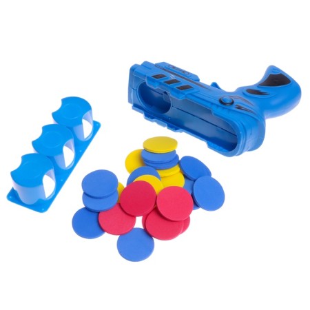 Pistol "Lightning", children, shoots with discs, 17 cm, color mix-3