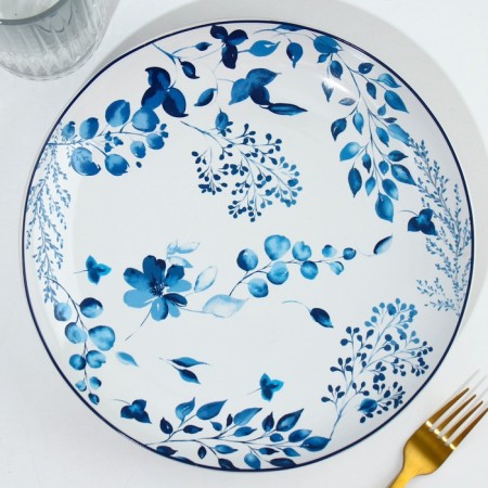 Ceramic plate Royal Garden, 25.5 cm, white color-2