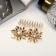 Liberty hair crest of double, 5x6.5 cm, gold