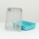 Toilet with a net, 35.5x26x7 cm, gray/turquoise