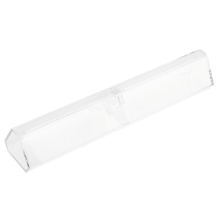 Case for handles is transparent, triangular