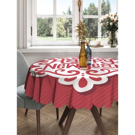 The tablecloth "New Year's style", round, Saten, d = 150 cm