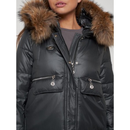 Winter jacket, size 46, dark gray color-13