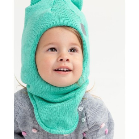 Hat-shop with ears cat, mint color, size 46-50