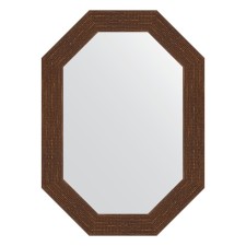 Mirror in the baguette frame, mosaic antique copper 70 mm, 52x72 cm