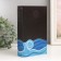 Safe-book wood to the leatherette "abstraction. Sea" 21x13x5 cm