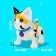 Robot Cat "Smart pet" zhory, programmable, on the control panel, interactive: sound, light, dancing, musical, batteries, in Russian, white