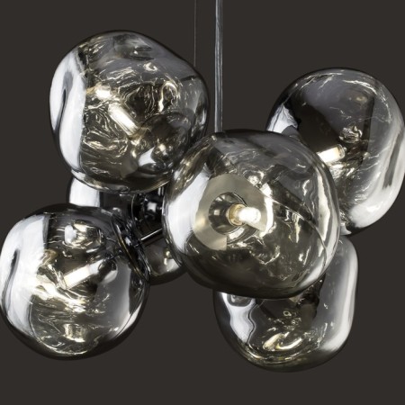 Suspended lamp Freya Fr5378PL-06SM EJECTION, 370x370x1180 mm, G9, 6x40W, color chromium-5