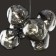 Suspended lamp Freya Fr5378PL-06SM EJECTION, 370x370x1180 mm, G9, 6x40W, color chromium