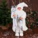 Santa Claus "in a brilliant vest" 50 cm, silver-white