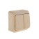 Etude switch BA10-002D, 10 A, 2 keys, external, pine color