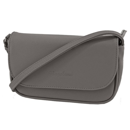 Women's bag B2772-24110, gray color, artificial leather, 20x6x11 cm