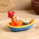 Dymkovo toy "man in a boat"