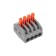 Universal terminal of QMS 222-414, 4-wire gray 0.08-2.5/4 mm² (50 pcs/union) rexant