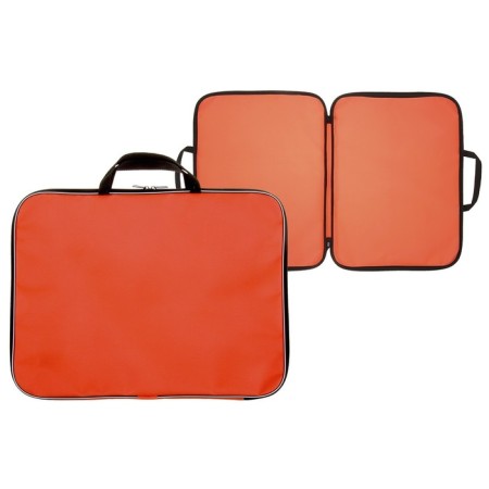 Folder for drawings and drawings A3, 470 x 350 x 20 mm, handles, textile, calligrata standard, orange, density 600d-1