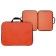 Folder for drawings and drawings A3, 470 x 350 x 20 mm, handles, textile, calligrata standard, orange, density 600d
