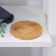 Bamboo soap dish, 0.9 × 9.5 × 9.5 cm